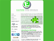 Tablet Screenshot of eastonwebdesign.com